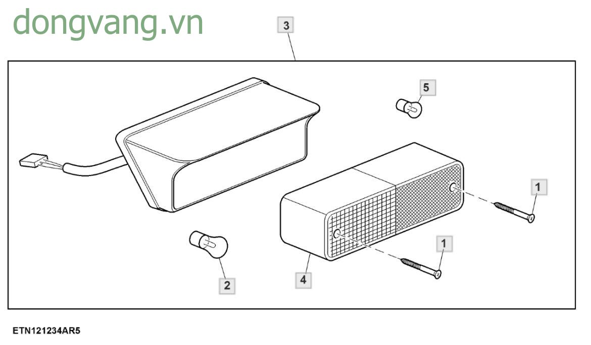 Warning Lamp, Front, 2100 RPM (014833 - ) - ST804160